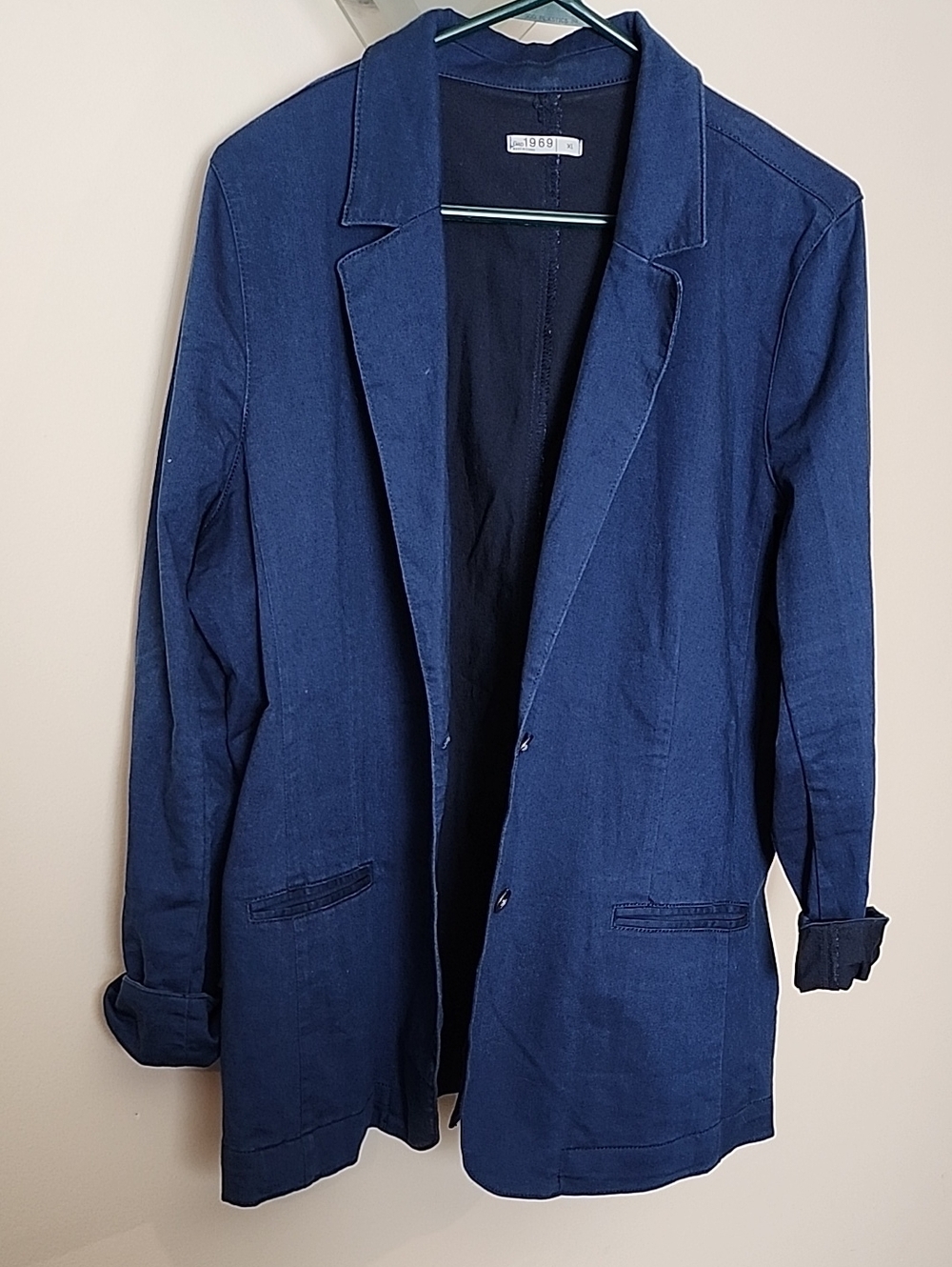 Gap Rolled Sleeve Denim Blazer